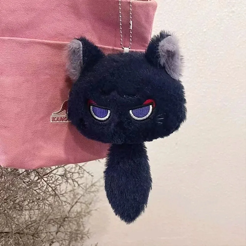 Game Genshin Impact Wanderer Cosplay Keychain Unisex Ghost Pendant Cat Plush Key Rings Bag Backpack Accessories Gifts
