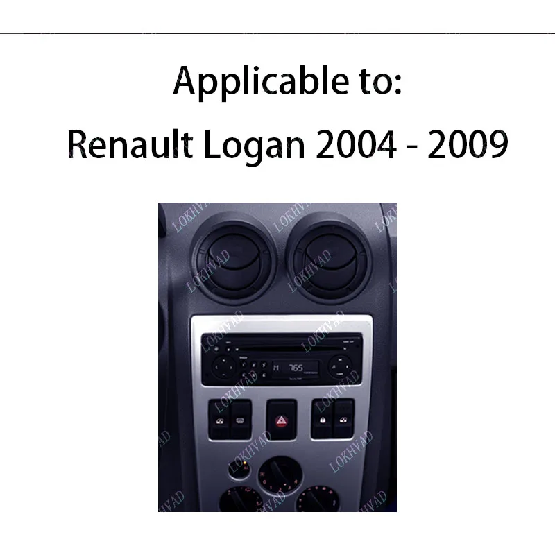 9 inch Car Radio Frame For Renault Logan 2004-2009 Auto DVD Panel Dash Mount Kit Trim Fascia Face Cover
