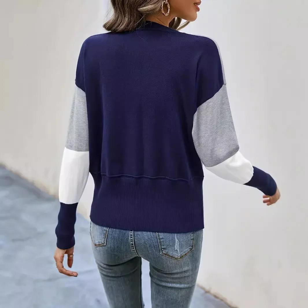 Cozy Women's Plaid Knit Sweater - usage example