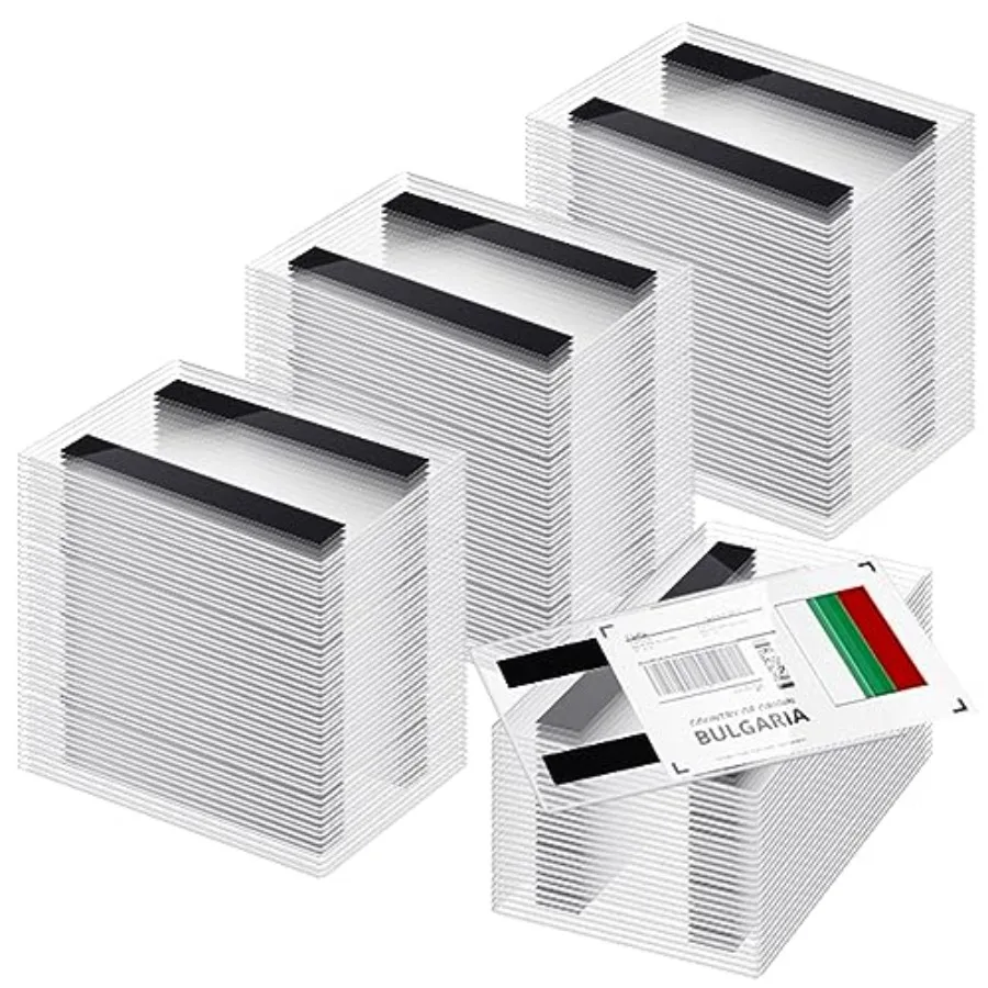 

Pcs Magnetic Sign Holder Pallet Rack 5.5 x 3.5 Inch Magnetic Label Holder Clear Double Sided Window Display Frame Easy Front Op
