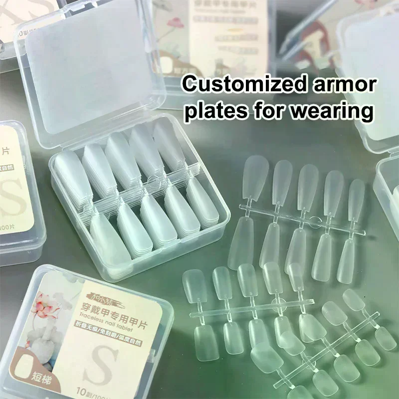 /ACR/False Nails Press On Nails Coffin Artificial Nails Clear Fake Nail Tips For Extension Manicure Tool 100PCS/Box