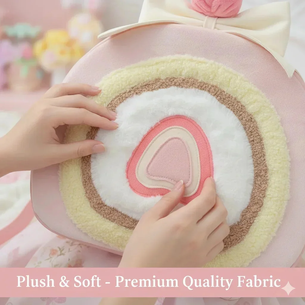 

Рюкзак Kawaii Strawberry Cake, милый розовый дорожный школьный рюкзак, большой вместительный рюкзак в сладком стиле, подарочный рюкзак для девочек и женщин, для повседневного использования