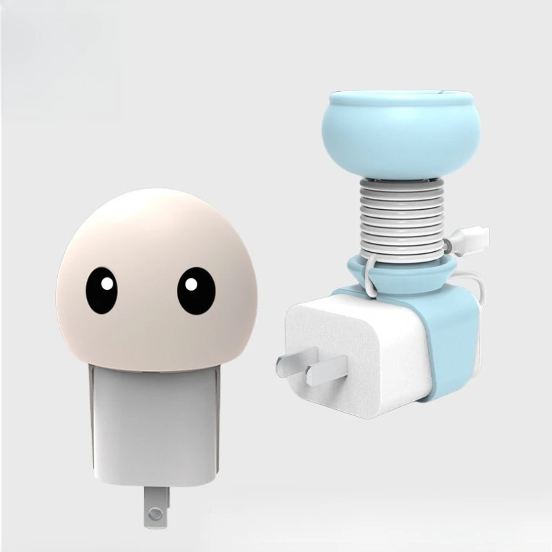 

Головка зарядного устройства для хранения силиконового кабеля, органайзер для настольного кабеля для передачи данных, защитный чехол, портативный креативный концентратор для кабеля для передачи данных для путешествий