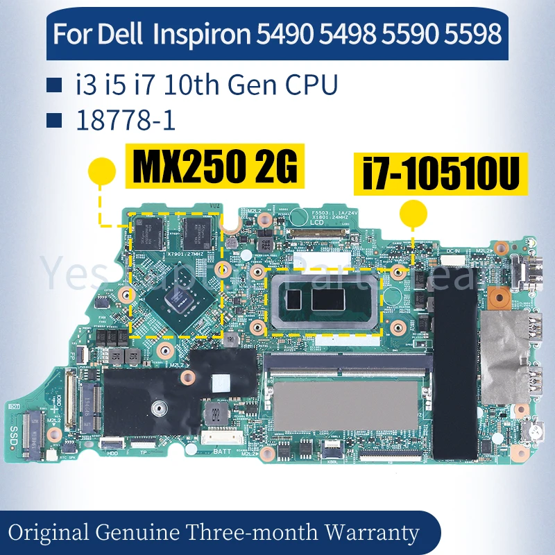 

Материнская плата для ноутбука Dell 18778 5490 5498 5590 5598