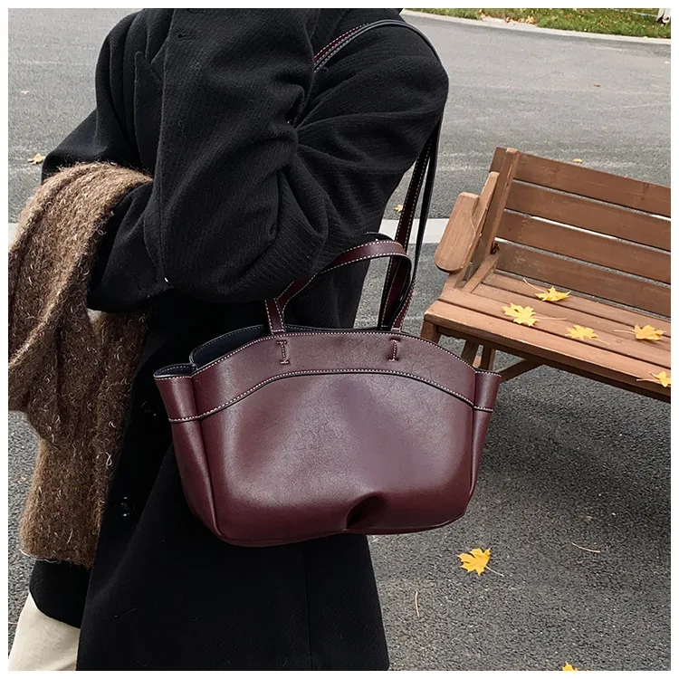 Women's Shoulder Bag Suede Nubuck Large Capacity Hand-held Wing Tote Bag Designer Long Shoulder Strap Shopping Roomy Bags New