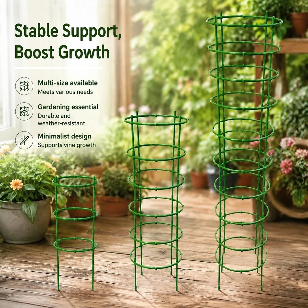 Green Plant Support Pile Frame Greenhouse Arrangement Semicircle Fixed Rod Indoor Flower Plants Vine Climbing Bracket Hock Pen