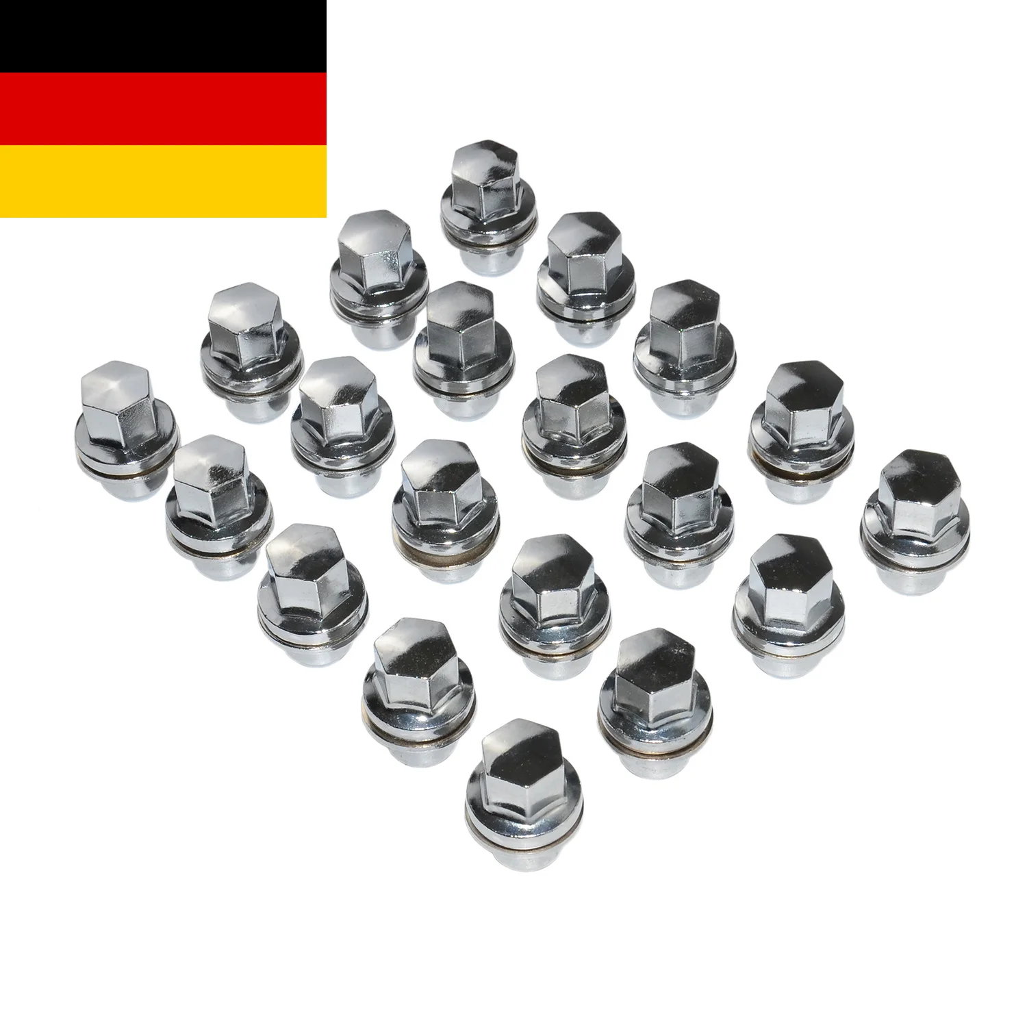 Image of AP03 20 Stück Leichtmetall-Radmuttern für Land Rover L322 Discovery 3 4 5 Range Rover & Sport NEU