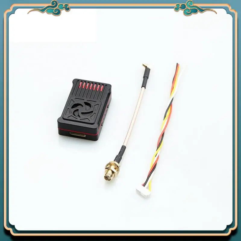 (جديد) - 5.8G 4W VTX 56CH جهاز إرسال فيديو FPV عالي الطاقة MMCX مع غلاف CNC لطائرات بدون طيار RC FPV طويلة المدى ذات الأجنحة الثابتة