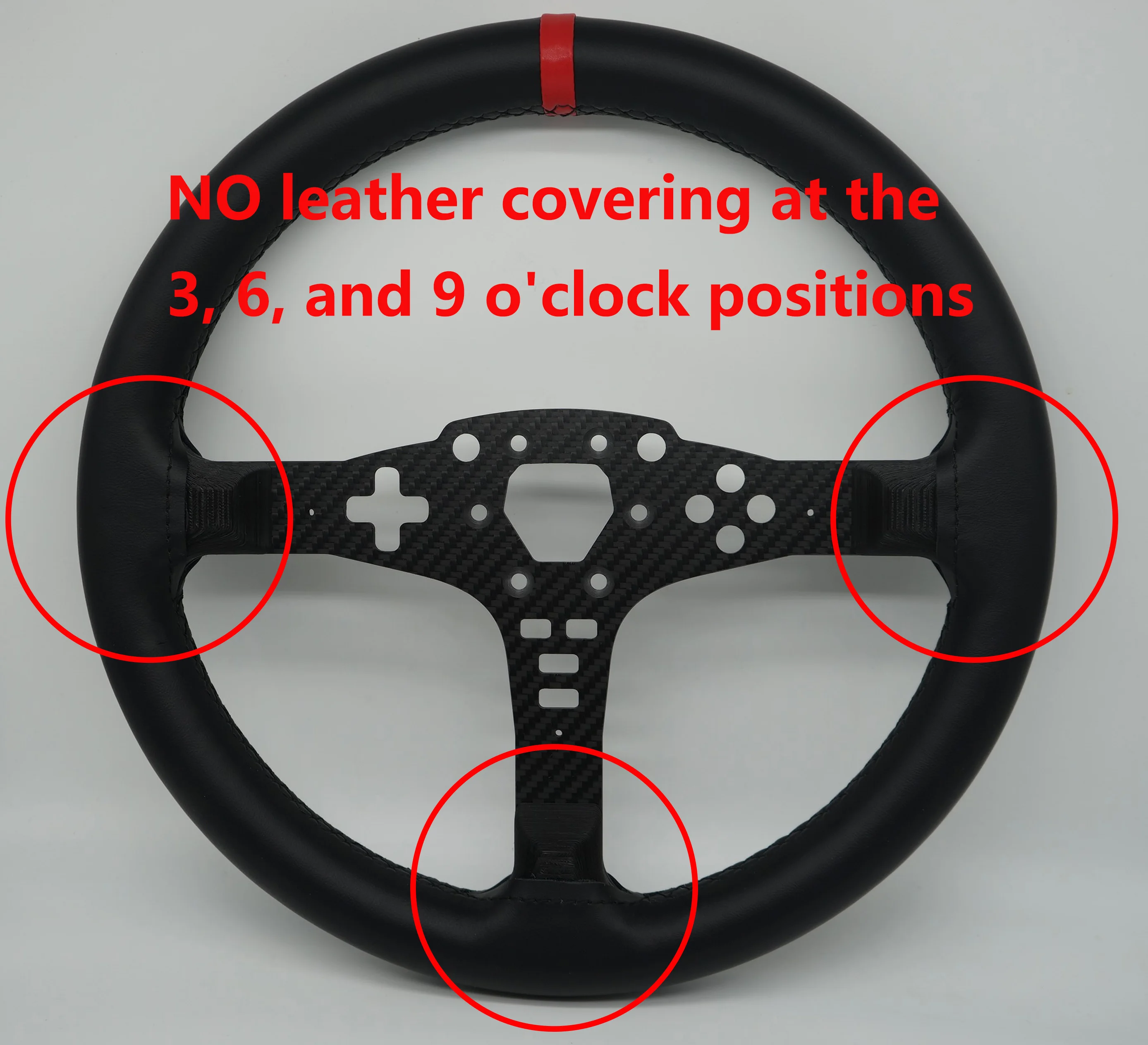 SIMPUSH 13inchs 33cm Circular steering wheel Rally sim racing MOD