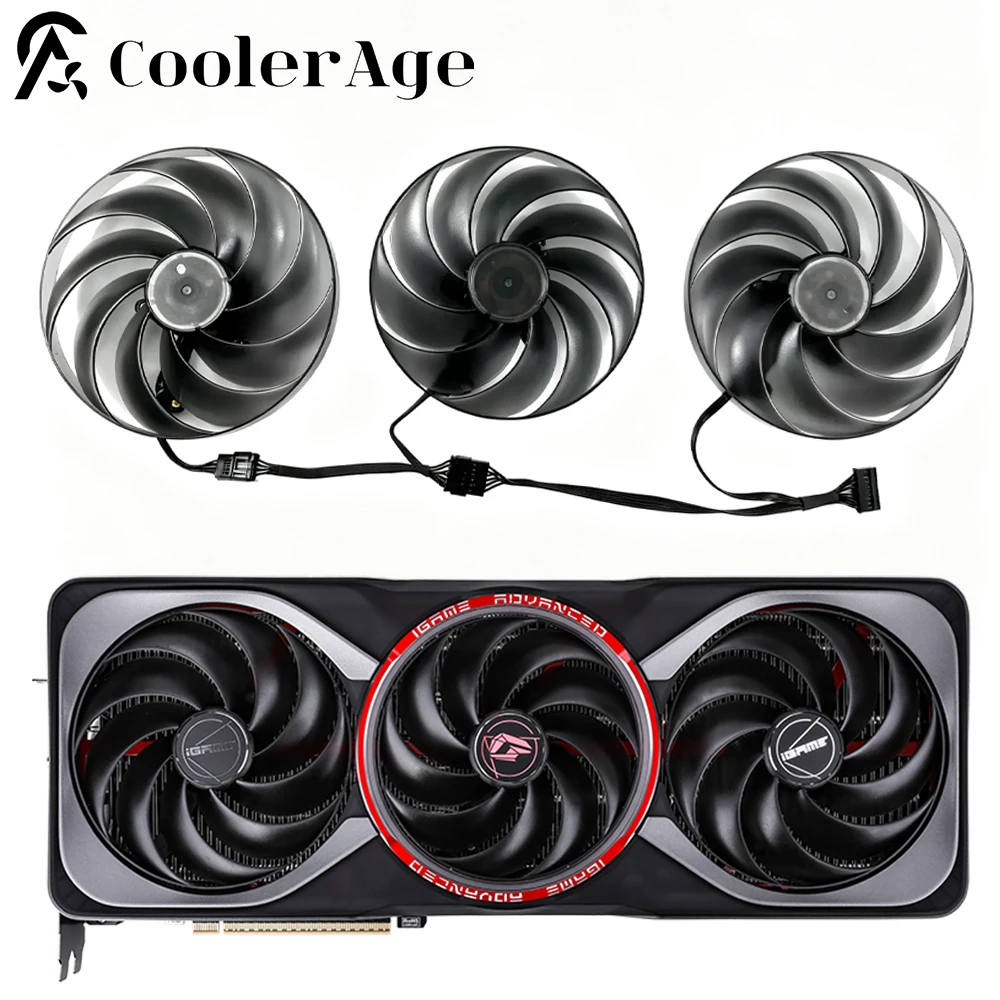 For Colorful RTX 5080 5090D Advanced CF1015U12D 107MM 100MM Video Card Fan RTX5080 RTX5090D Graphics Card Replacement Fan