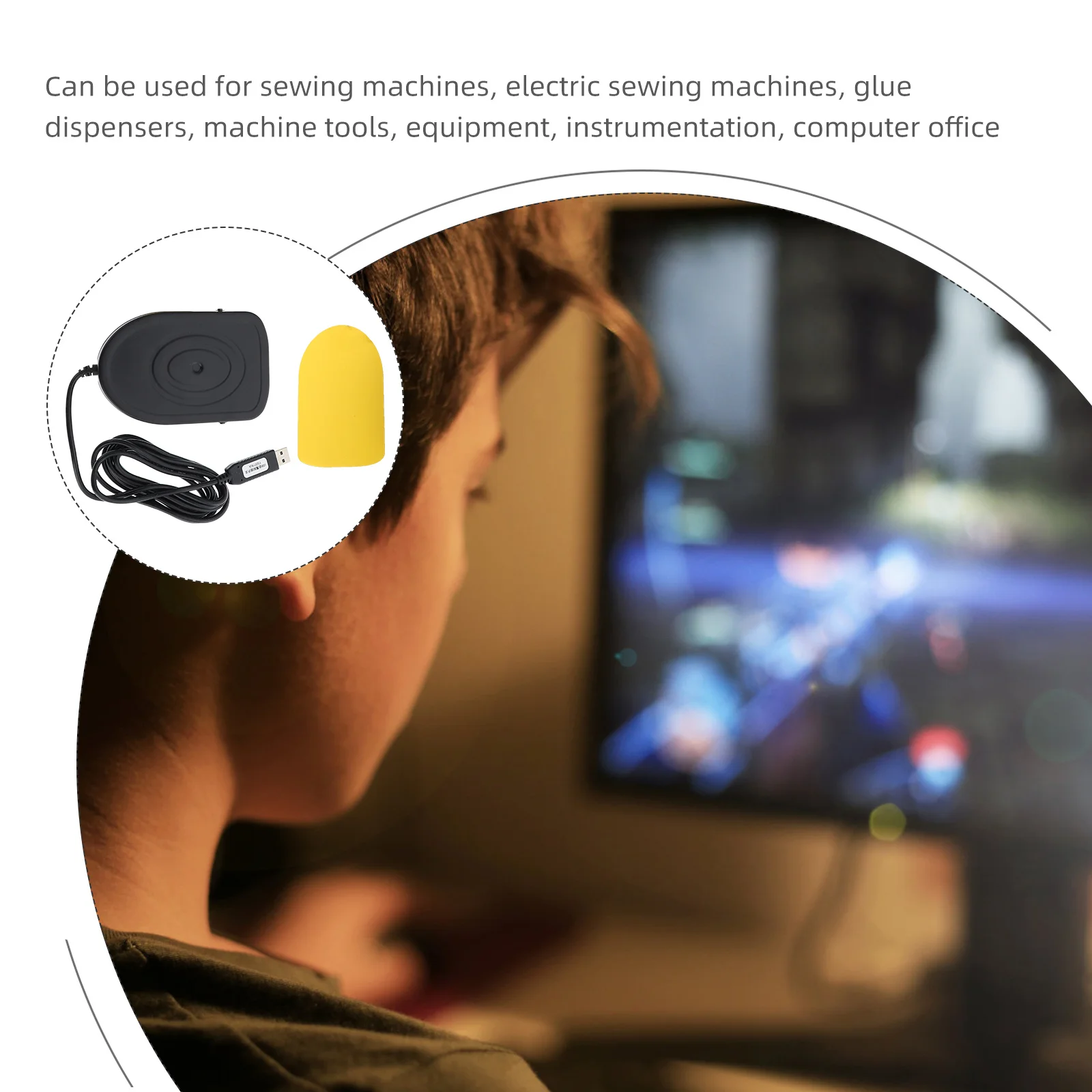 

Usb Foot Switch Mechanical Metal Pedal For Sewing Machine Cnc Equipment Macro Keypad Multimedia Controller