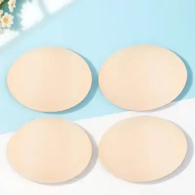 2Pairs Yoga Bra Pad Soft Sponge Inserts Sports Bra Enhancer Inserts for Women Chest Padding Swimwear Tops Underwear Accessories
