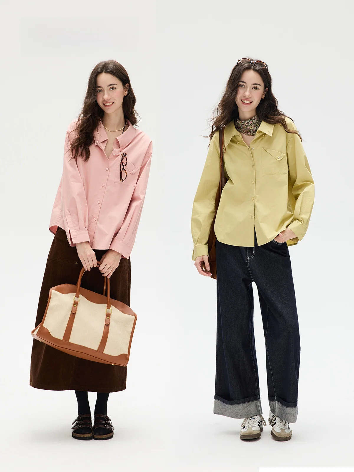 

Botanique Cute Sle Cotton irt with ket Теплый длинный све откидной воротник женский свободный крой асимметричный дизайн зимняя мода