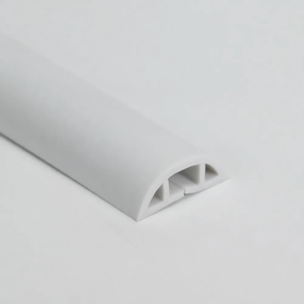 Durable Rubber Cable Cover Floor Cord Management Protector Flame Retardant Electrical Wiring Duct For Office Floor Wall Mount
