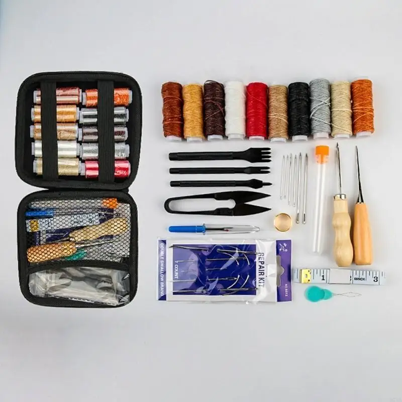 97BA Leather Stitching Sewing Sewing Thread Embroidery Crafts Making Practical