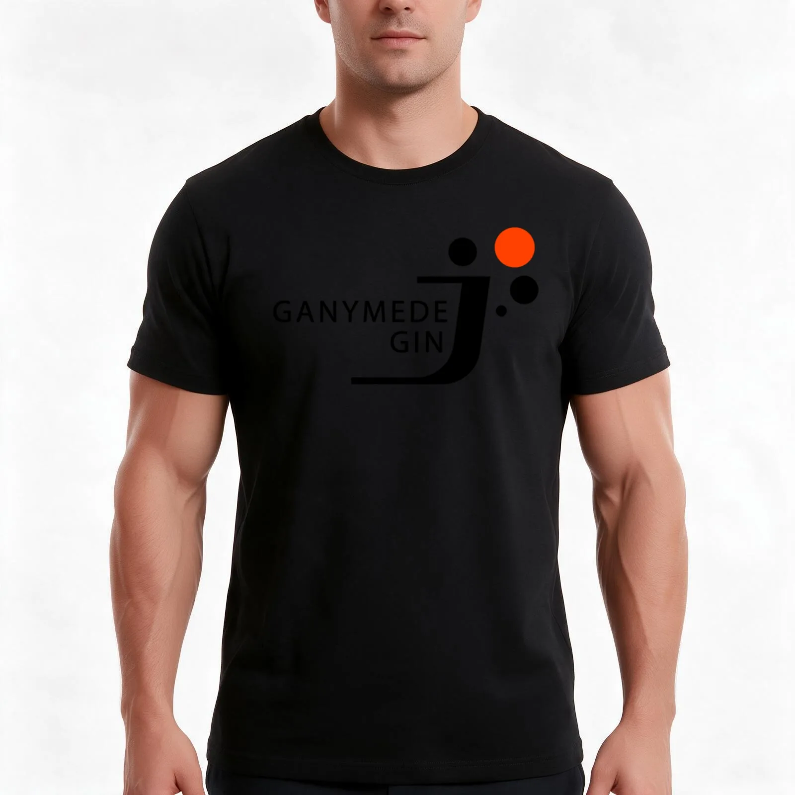 The Expanse Ganymede Gin Logo Sign T-Shirt, Summer Casual Cotton Tee, Oversized Streetwear Tops, Vintage Graphic Print