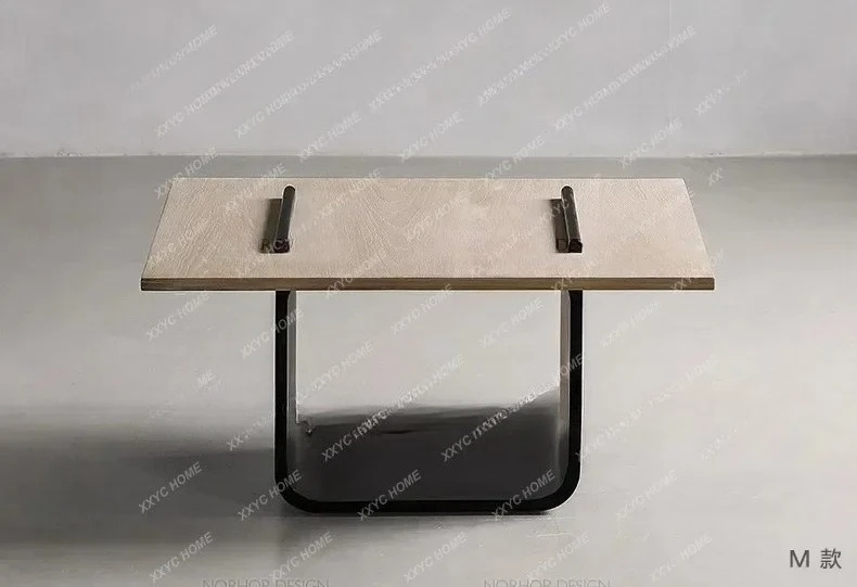 Y  Nordic Master Minimalist Creative  Solid Wood Modern Coffee Table Square Living Room Side Table Corner Table
