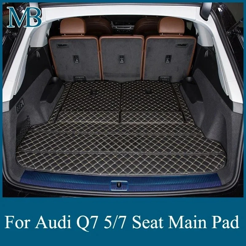 Car Trunk Mats Car Accessories Auto Goods interior details Main Cargo Liner For Audi Q7 5/7 Seat 2006-2023 2025 2026 2027