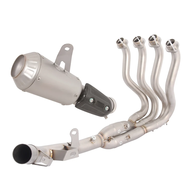 

Для SUZUKI GSXR600 GSXR700 2011-2025 мотоциклетная выхлопная система, соединительная труба, глушитель, нержавеющая сталь, надеваемый вентиляционный наконечник