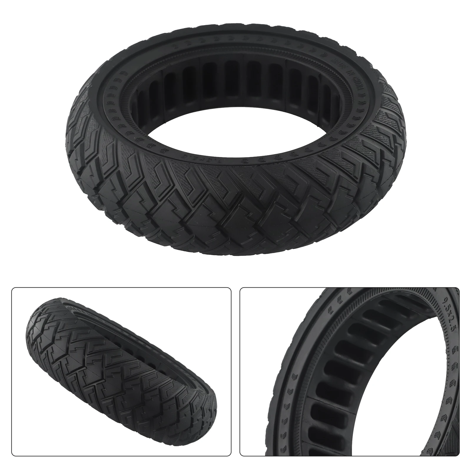 Scooter Tire Solid Tire Off-Road 9.5 Inch 9.5*2.50 Accessories Electric Scooter For NIU KQI3 Solid TIre Outdoor Sports New