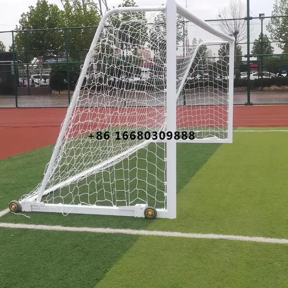 Portable 5-A-Side Football Goal Post Soccer Door Gate Soccer Goal Net Aluminum Alloy Futsal Goal