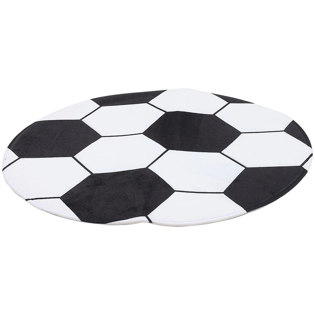 

Round Football Carpet 80Cm Soft Chair Floor Mat For Office Hardwood Floors Computer Desk Gaming Chair Rug Indoor Area Carpet
