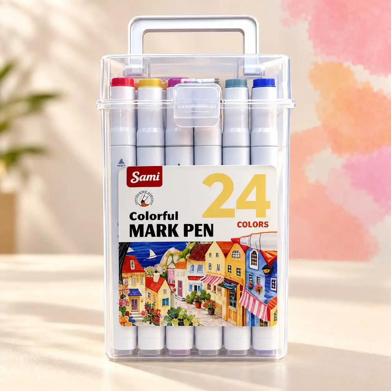 24pcs Dual Tip Art Marker Pens for Drawing and Coloring