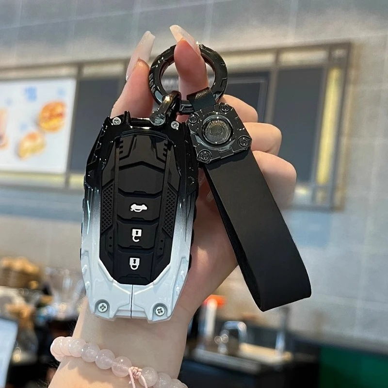 

Car Key Case Cover For Toyota Corolla Cross Camry Land Cruiser Prado RAV4 Prius Key Protector Bag Shell Fob