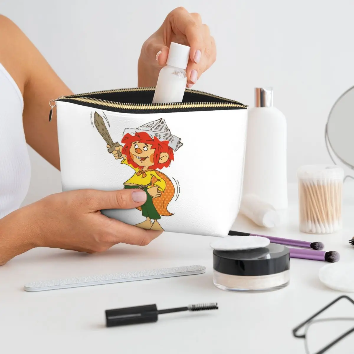 

Pumuckl Women Cosmetic Bags Travel Makeup Organizer Pouch Toiletry Storage Dopp Kit Box