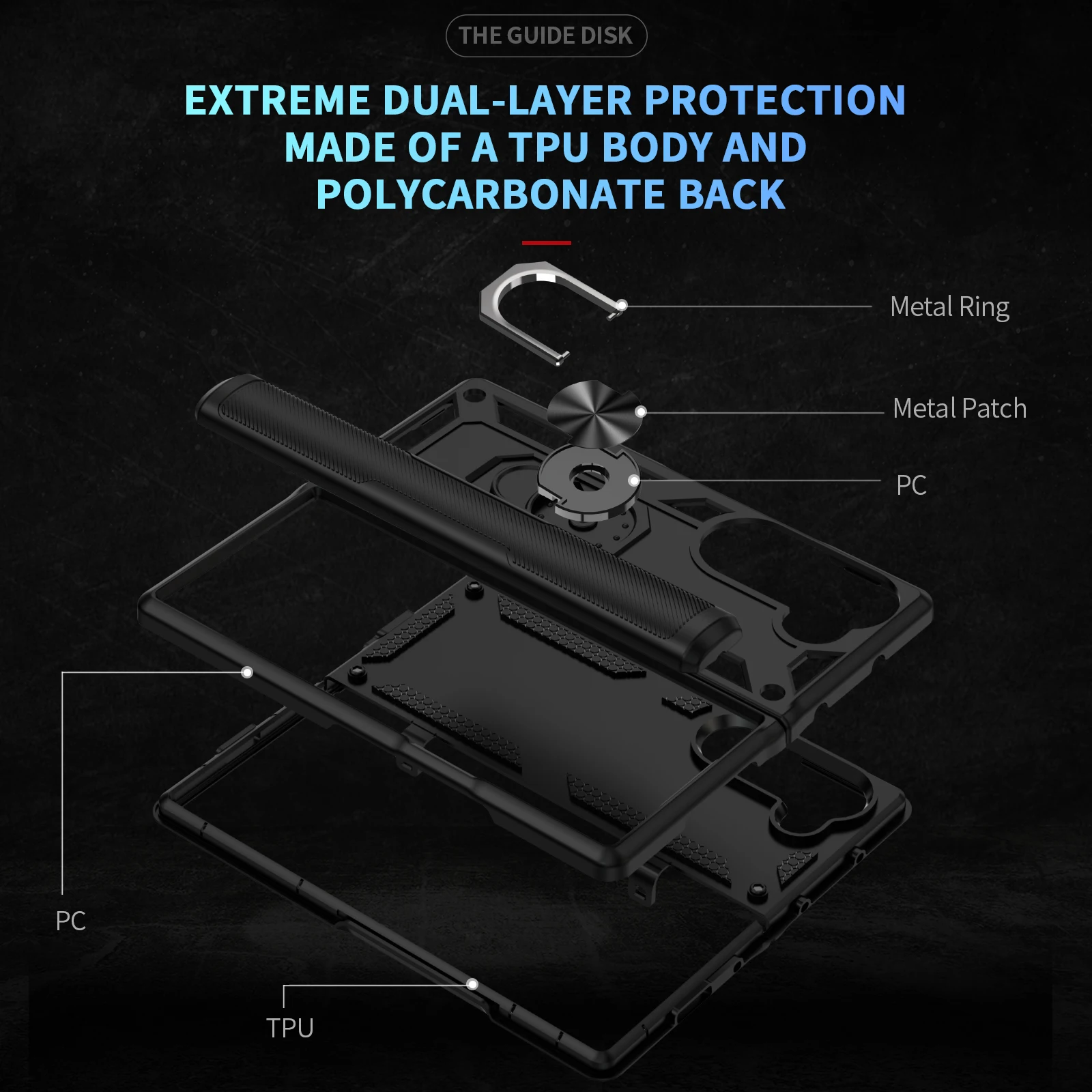 Military Grade Protection Ring Holder Grip Case for Galaxy Z Fold 6 Z Fold 5 Defender Folding Protective Case Hinge Cover Funda