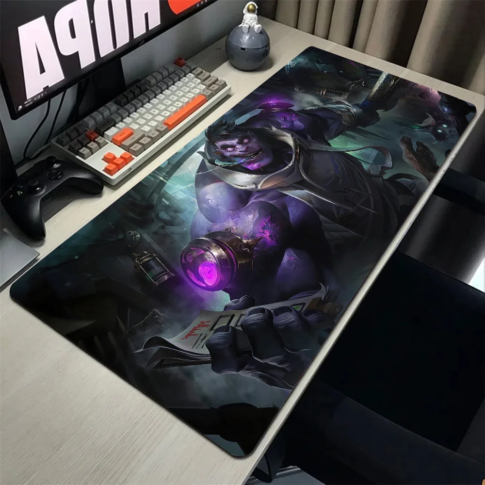 Dr. Mundo League of Legends Mauspad, Mauspad, Schreibtischunterlage mit Pad, Gaming-Zubehör, Prime Gaming XXL-Tastaturpad