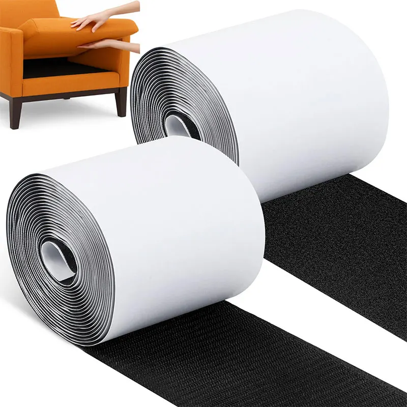 

10CM Self Adhesive Hook Loop Tape Nylon Heavy Duty Non Slip Mounting Tapes For DIY Craft Accessories Mattresses Sliding Strips