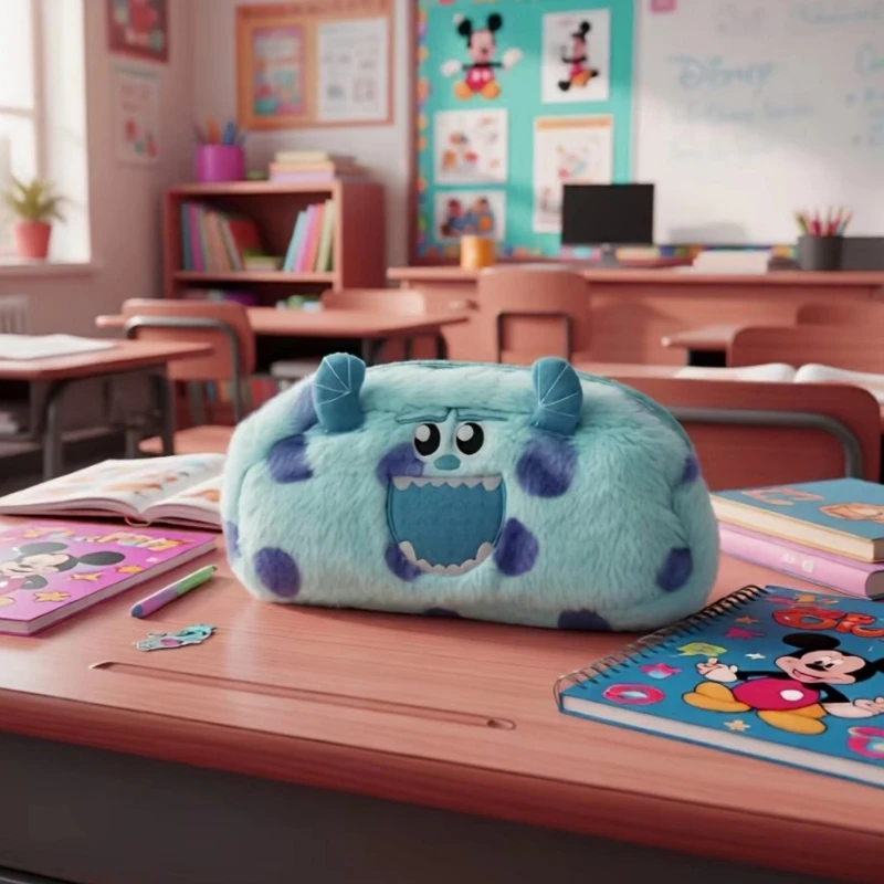 Disney  Monsters, Inc.Jewelry ，storage bag  ，storage，Pencil Case， Perfect for School And Office,plush funny pencil case
