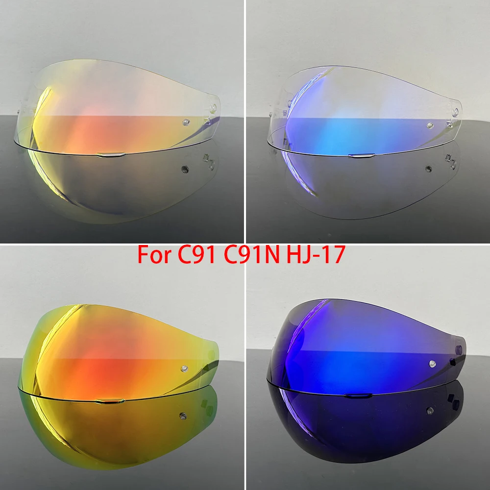 Visera C91 Compatible con Cascos HJC C91N HJ-17 C90, Protección UV, Accesorios para Cascos de Motocicleta