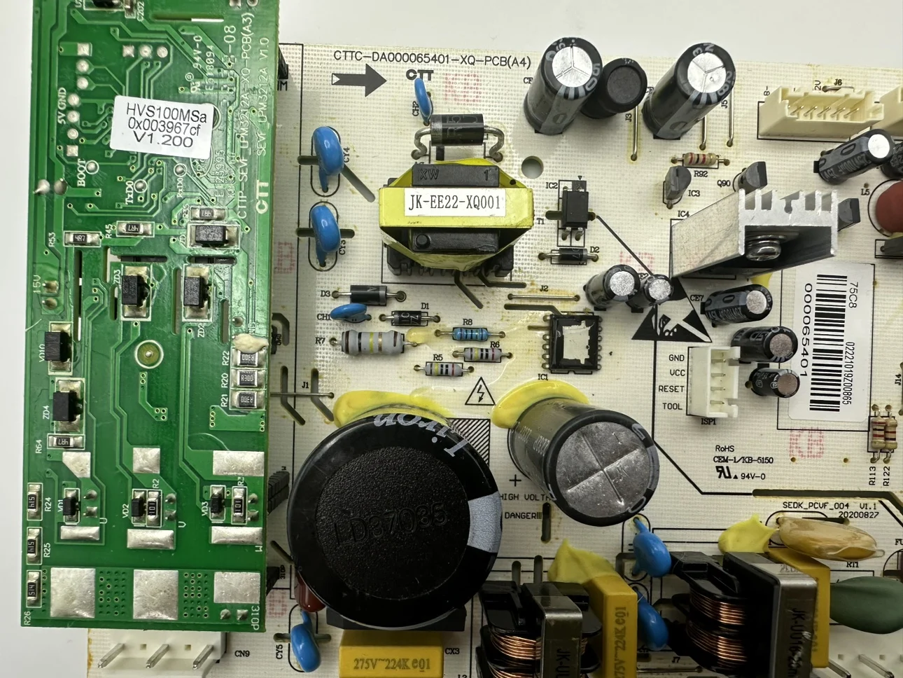 Applicable to Midea refrigerator main board BCD-606WKPZM BCD-605WKPZM computer board frequency conversion board 000065401