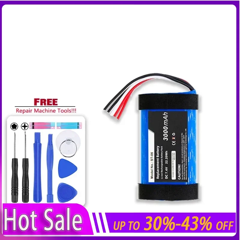 3000mAh Replacement Battery ST-06 for Sony SRS-XB31 Portable Power Bank  Warranty + Track NO