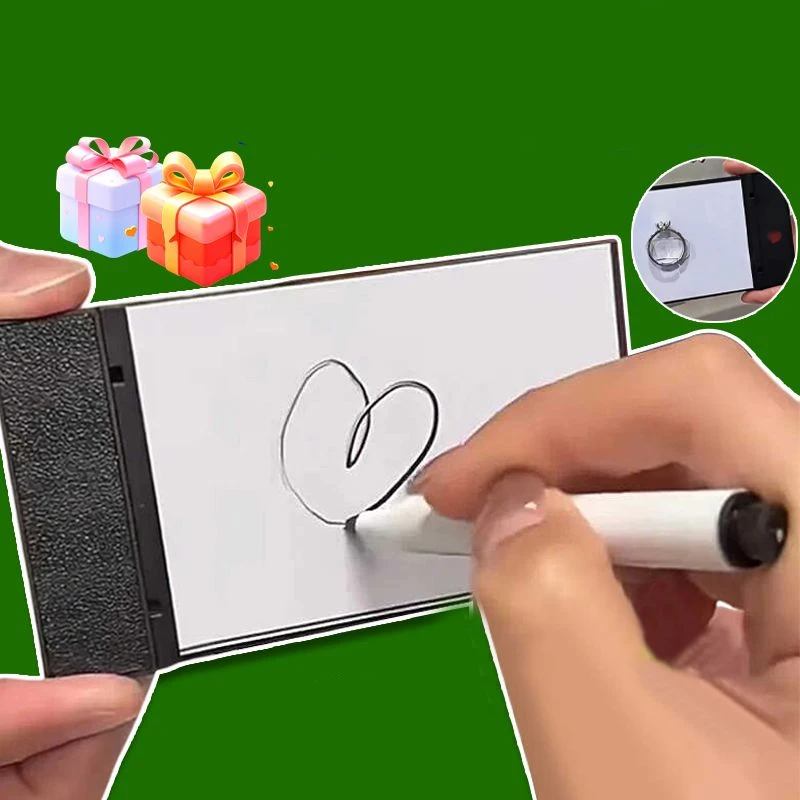 ใหม่ Magic Sketchpad Photo กล่องเก็บแหวนคู่ Surprise Prop ของขวัญ
