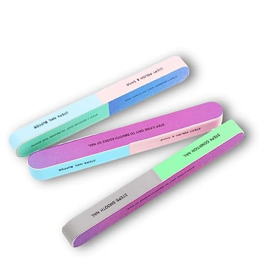 

Nail Files and Buffer, 7 Sided Nail File and Buffers for Women Girls, Manicure Tools Kit Nail Buffer Block Nail Polishing Buffe
