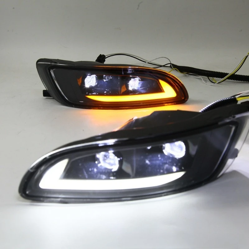 LED Daytime Running Light Dual Lens Fog Lamp for RX330 2003-2009 DRL Kit Car SUV