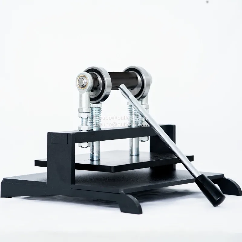Table Tennis Racket Rubber Cutting Machine Double Roller Bearing Manual Press Ping-Pang Bat Rubber Edge Cutter Pasting Device