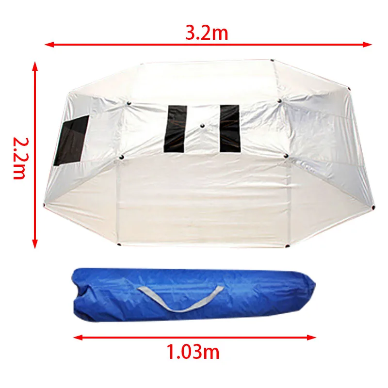 High quality universal outdoor car vehicle tent umbrella protector top roof cover hail protection sun shade car tent umbrella