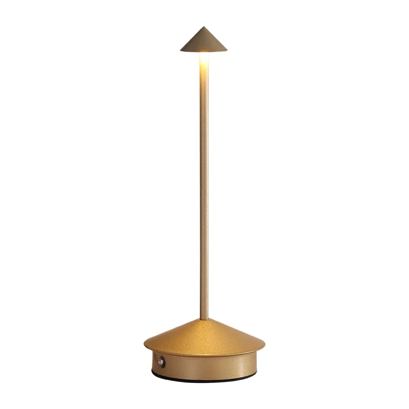 

Night light, creative pointed hat desk lamp