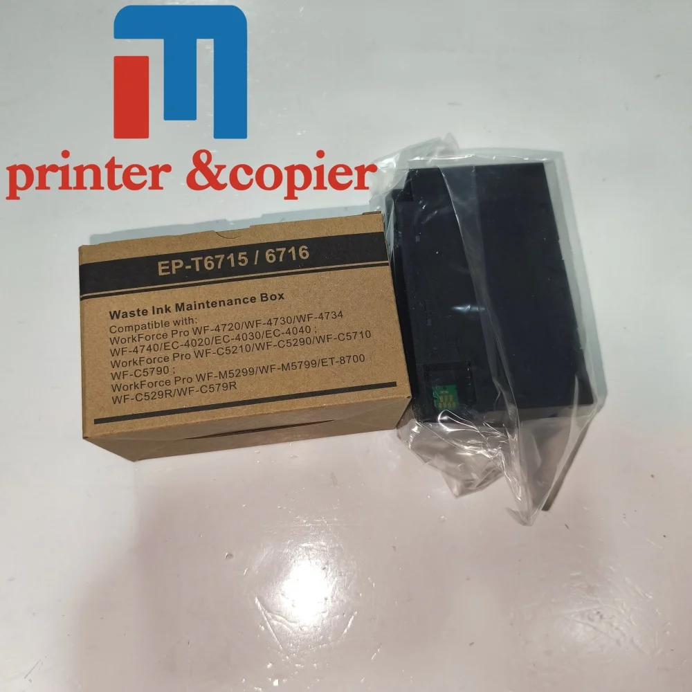 

T6716 PXMB8 Контейнер для обслуживания резервуара для отработанных чернил для Epson WF C5210 C5290 C5710 C5790 M5298 M5299 M5799 C529 C579 S381 S880 ET8700