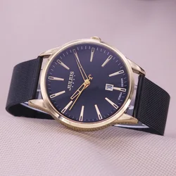 Sale Auto Date Julius Men's Watch Homme Fashion Japan Quartz Hours Classic Stainless Steel Band Boy Birthday Father Gift No Box