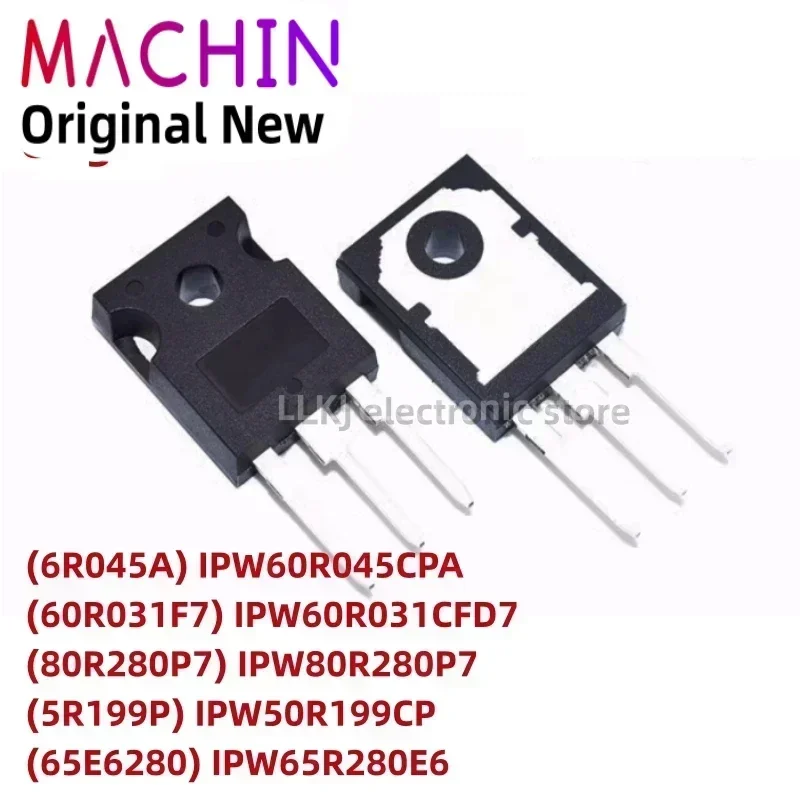 1pcs 6R045A IPW60R045CPA 60R031F7 IPW60R031CFD7 80R280P7 IPW80R280P7 TO-247 5R199P IPW50R199CP 65E6280 IPW65R280E6 TO247 MOS FET