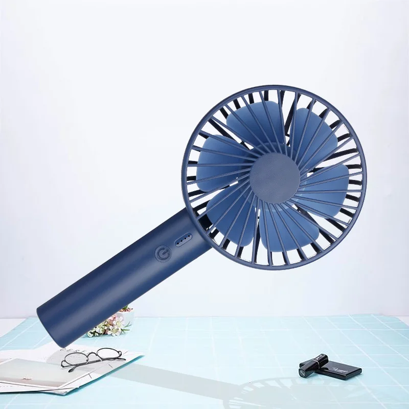 mini Portable Handheld Fan USB rechargeable KC Battery Operated Desk Personal Fan Standing 3 Speeds Strong Wind mini fan