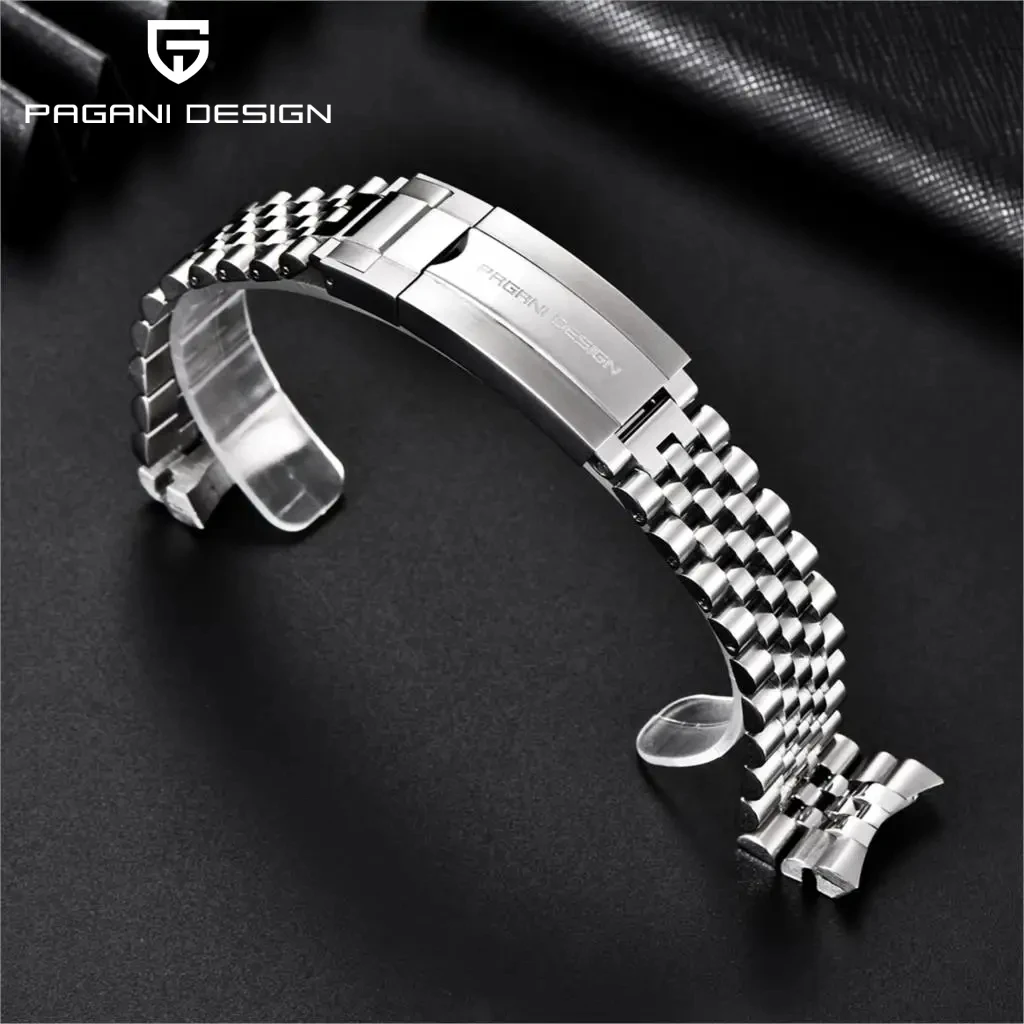 Pagani Design Official Original 316L Stainless Steel Strap Pd1661 Silver Jubilee Bracelet Width 20Mm Waterproof Diving Strap