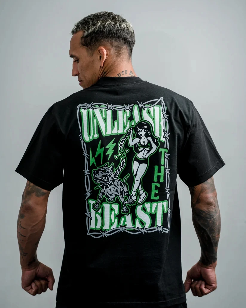 Amerikaanse Originele Honden van De Hel Stijl T-shirt Mannen Y2K Harajuku Straat Hip Hop Korte Mouwen Gothic Mode Trend Tops