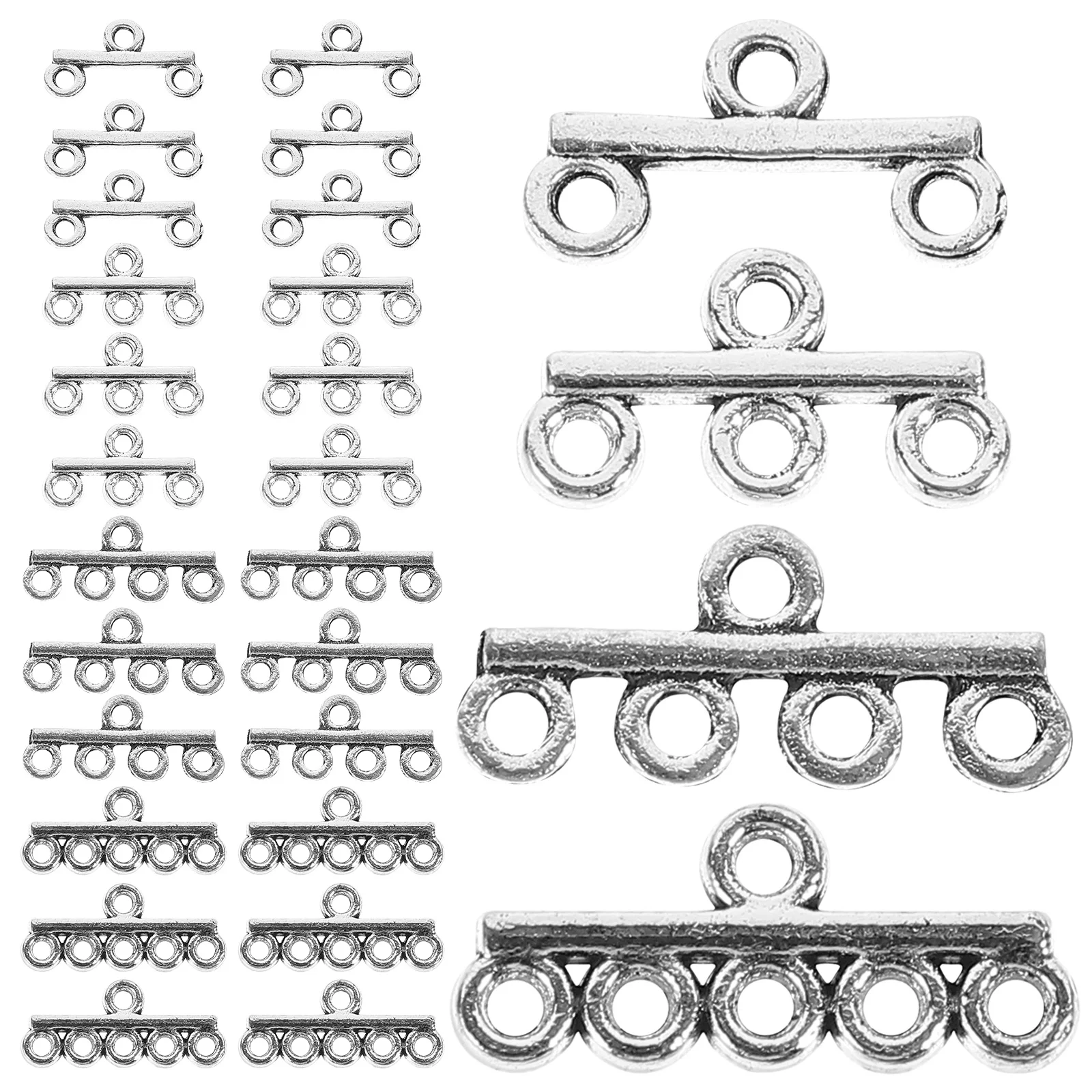

40Pcs Alloy Hollow Charms Jewelry Making Pendants DIY Connectors for Bracelets Necklace Accessories Vintage Hanging Jewelry