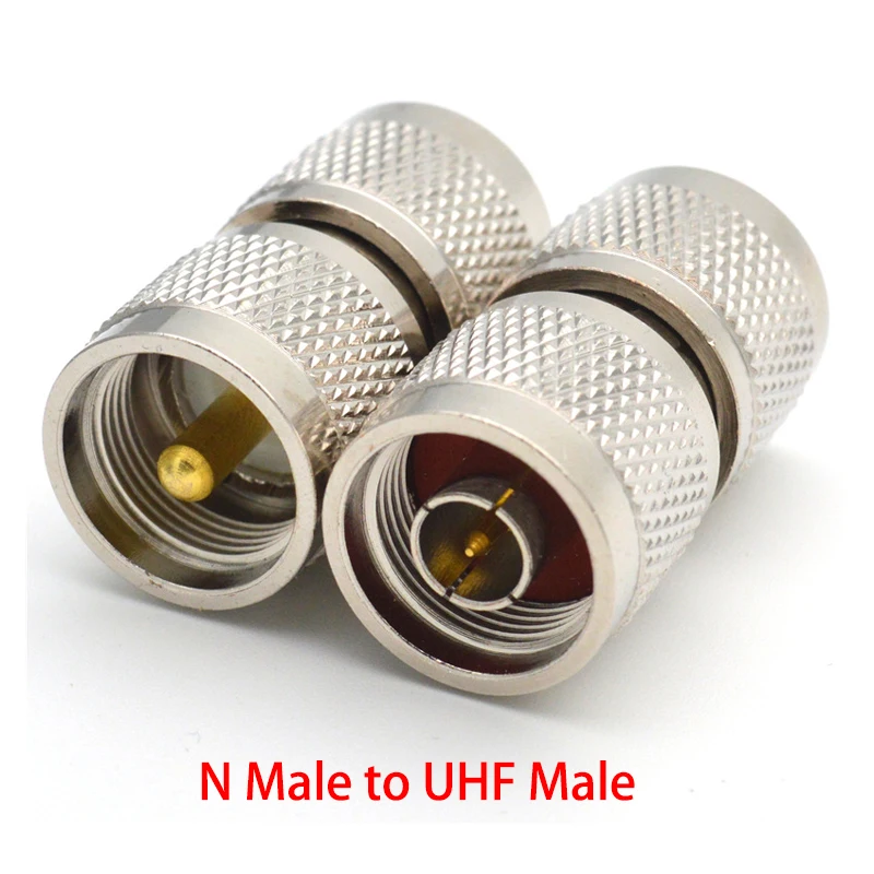 ذكر وأنثى UHF إلى N محول ، ذكر أنثى موصل ، SO239 ، PL259 إلى L16 ، SO-239 ، PL-259 إلى N نوع ، مستقيم الزاوية اليمنى ، النحاس النحاس المحورية ، 1 قطعة